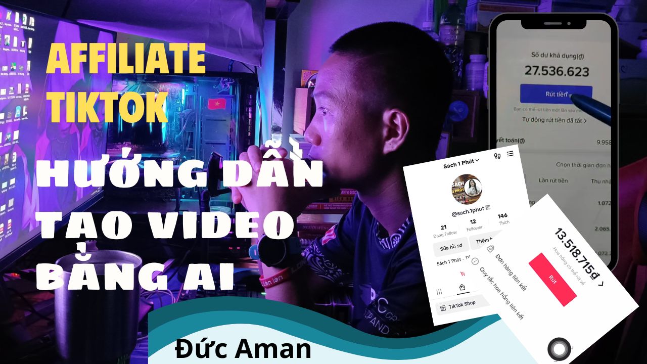 Tạo video bằng AI – Kiếm tiền với affiliate marketing trên tiktok